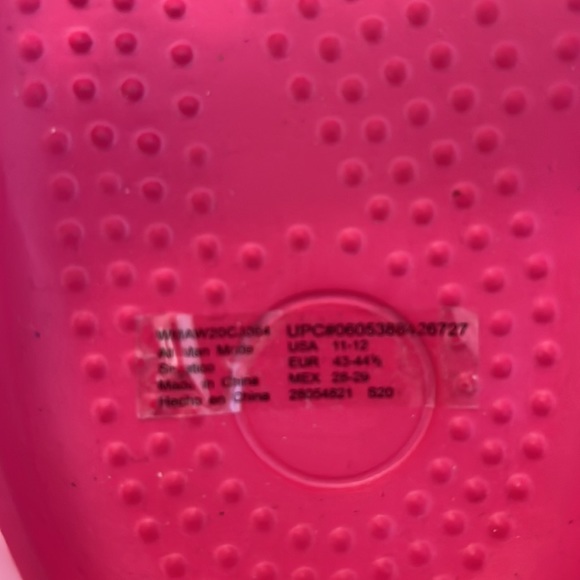 BARBIE Pink Croc Size 11  12 Waterproof Shoes Shower Beach Non-Slip Grip $49 NEW - Picture 9 of 16